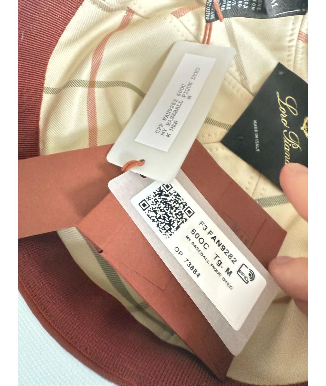 LORO PIANA Голубая хлопковая кепка/бейсболка, фото 4