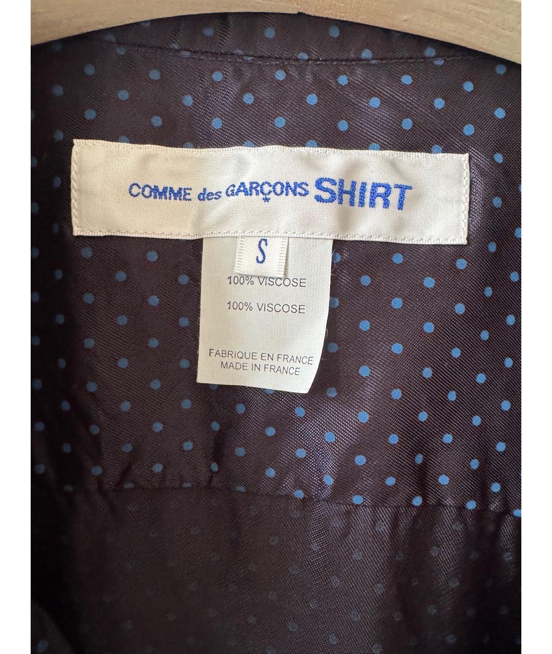 COMME DES GARÇONS SHIRT Темно-синяя кэжуал рубашка, фото 4