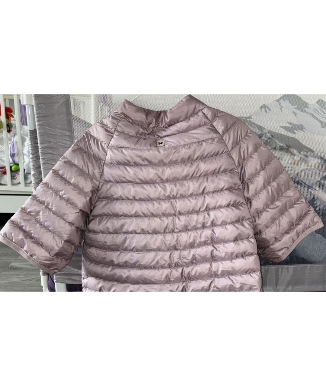 MAX MARA Розовая полиэстеровая куртка, фото 4