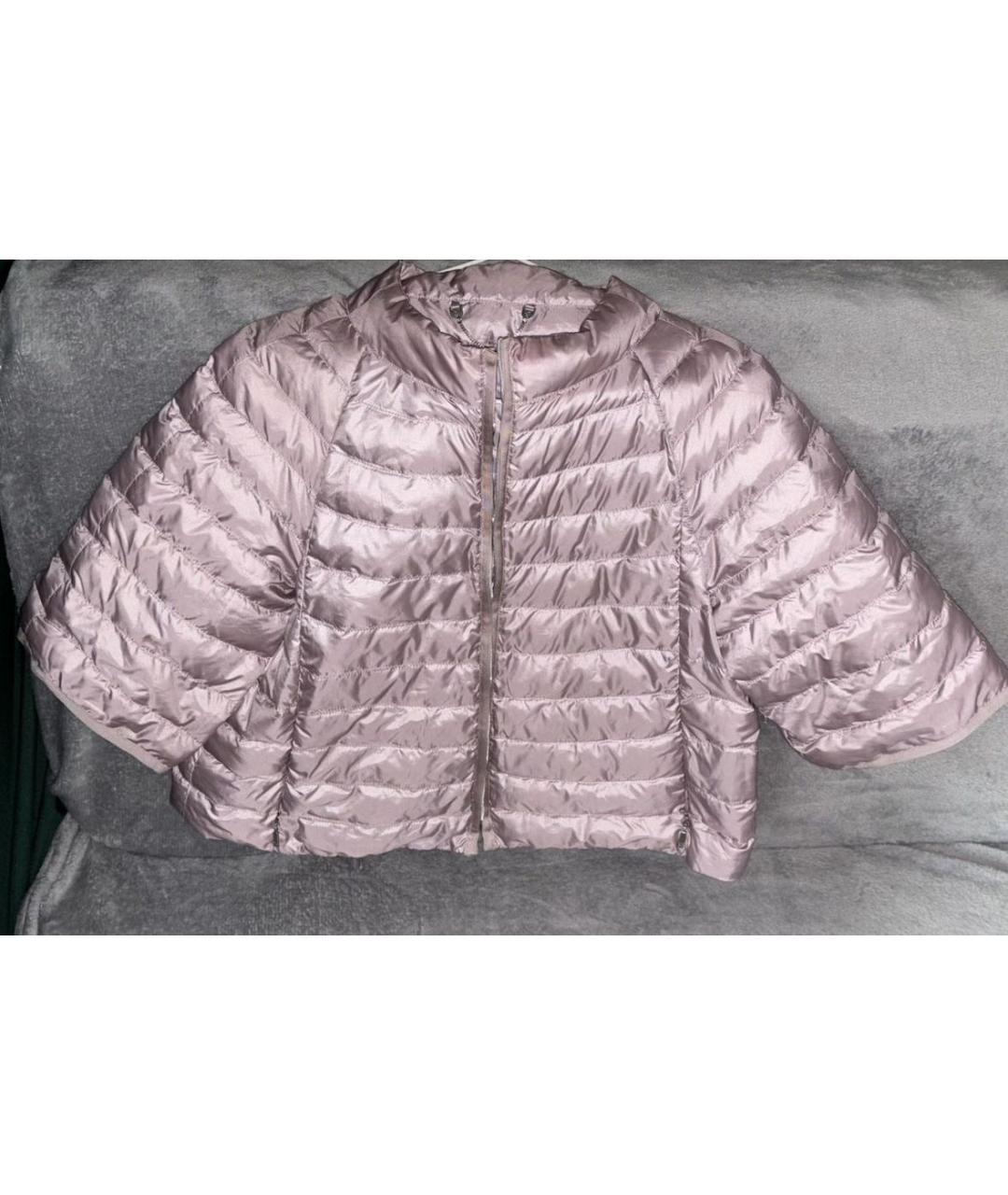 MAX MARA Розовая полиэстеровая куртка, фото 6