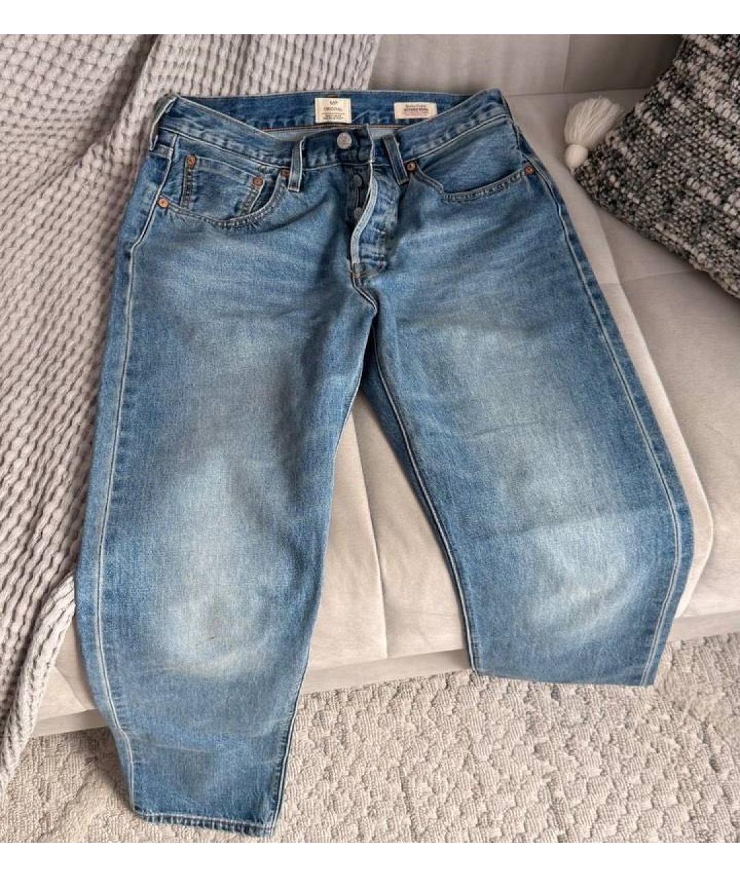 LEVI'S Голубые прямые джинсы, фото 6