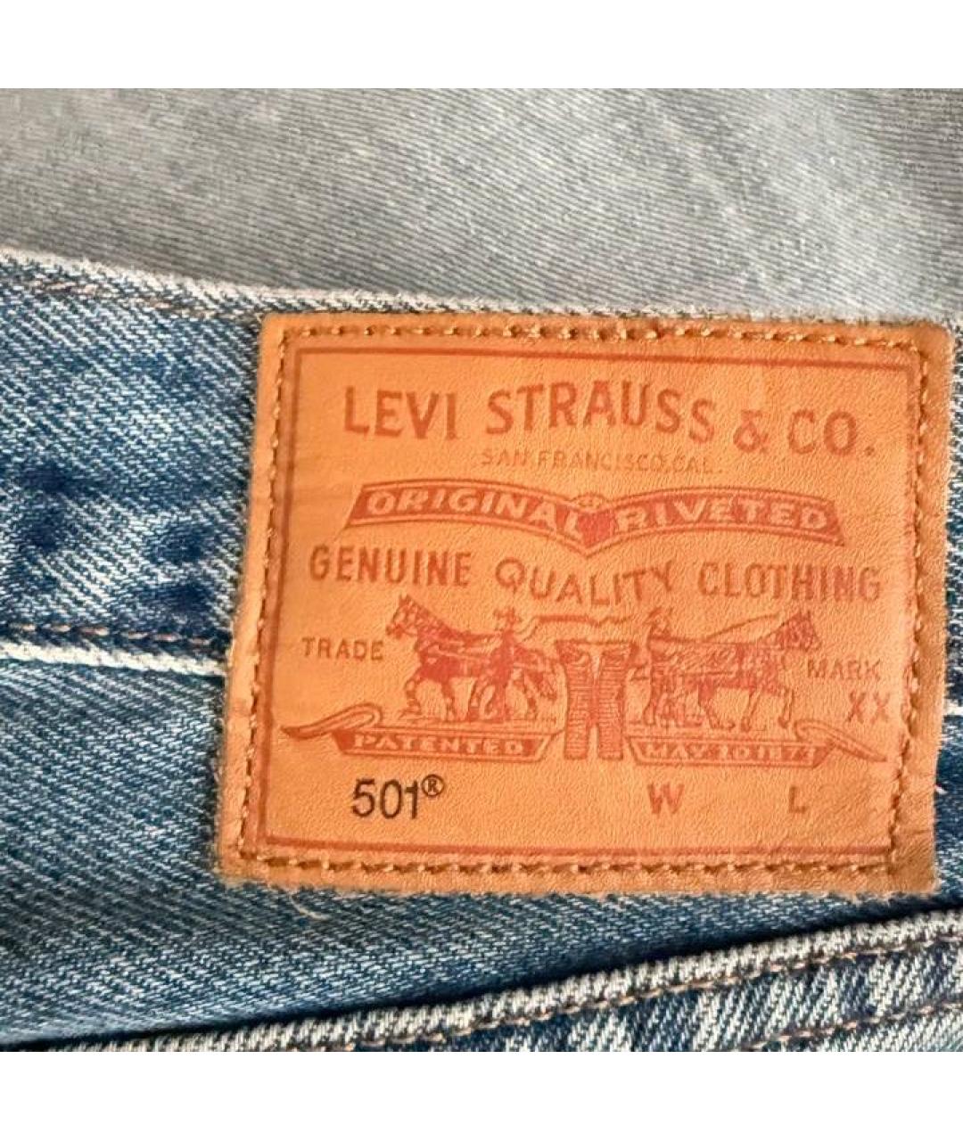 LEVI'S Голубые прямые джинсы, фото 4