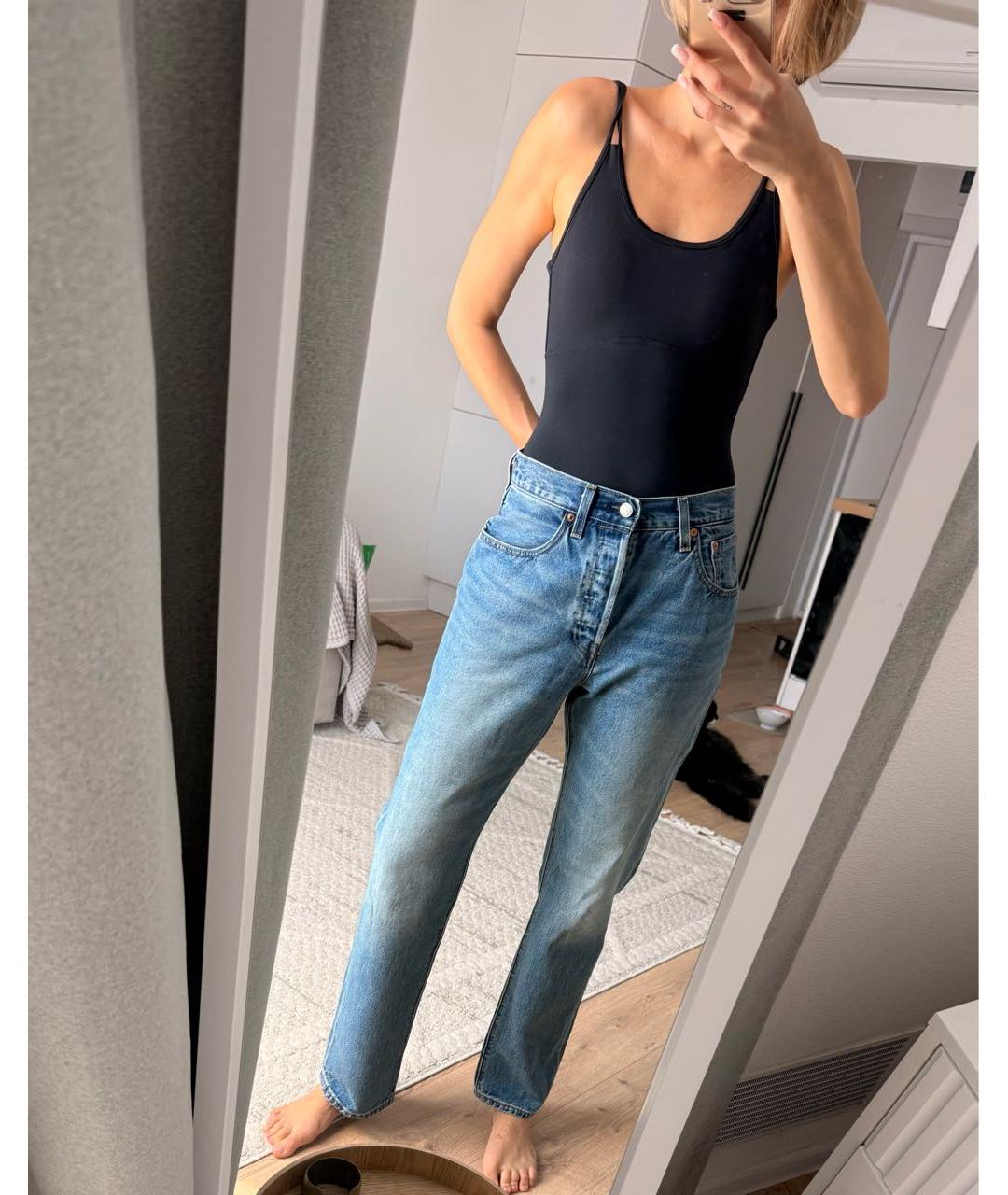 LEVI'S Голубые прямые джинсы, фото 2