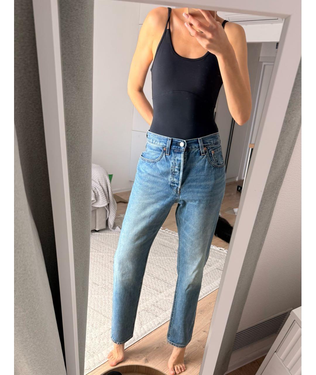 LEVI'S Голубые прямые джинсы, фото 7