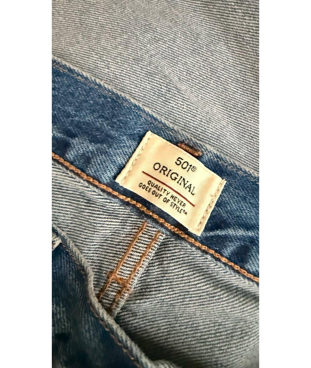 LEVI'S Голубые прямые джинсы, фото 5
