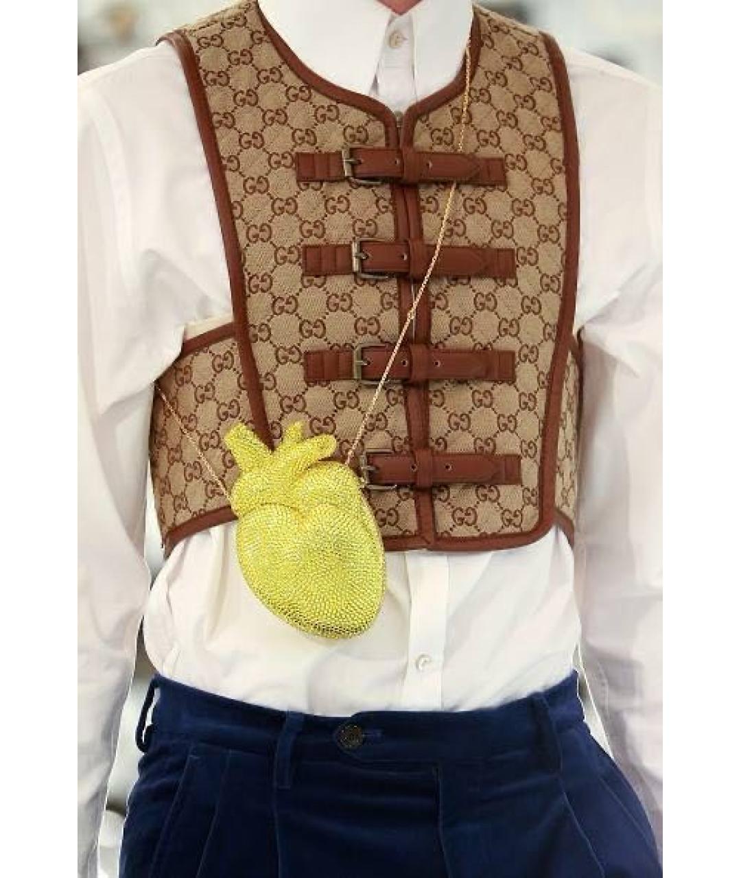 GUCCI Коричневая жилетка, фото 2
