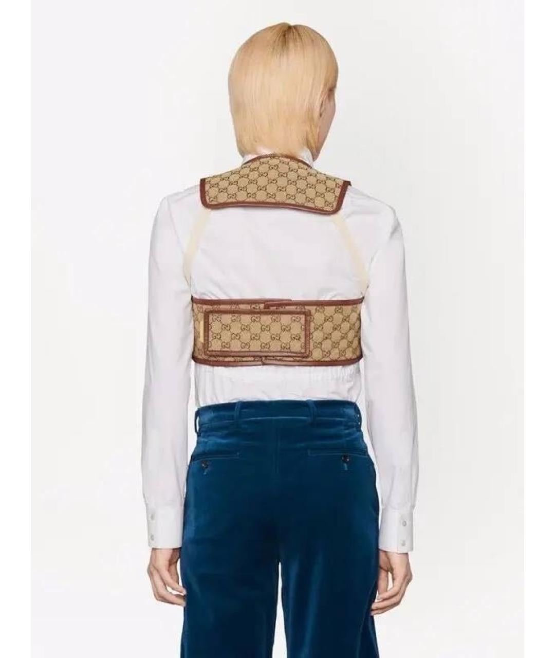 GUCCI Коричневая жилетка, фото 3