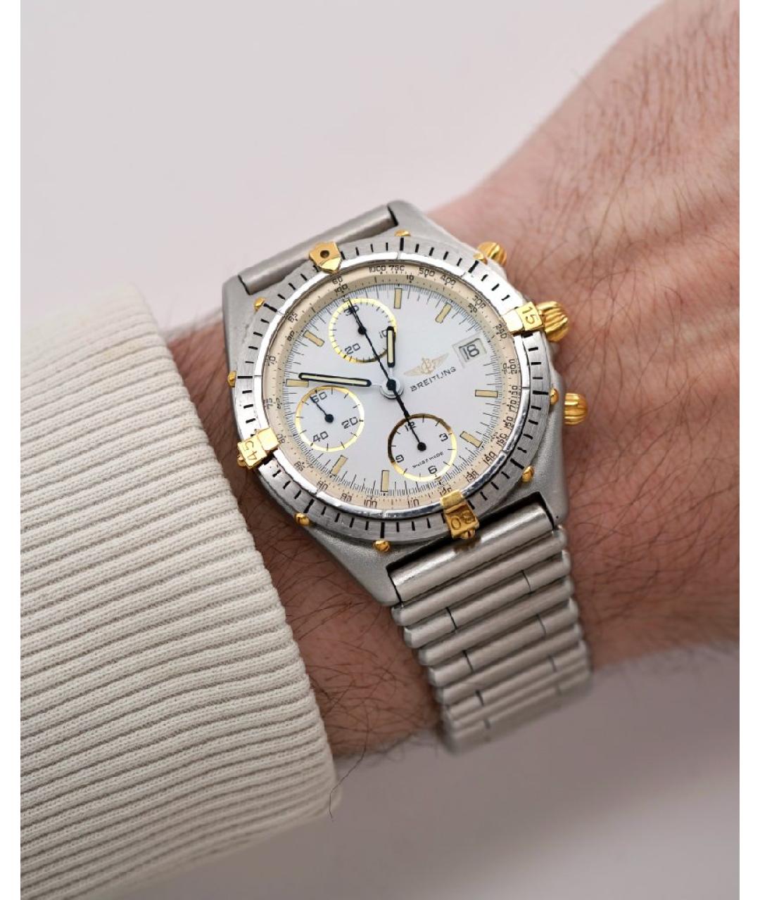 BREITLING Белые стальные часы, фото 7