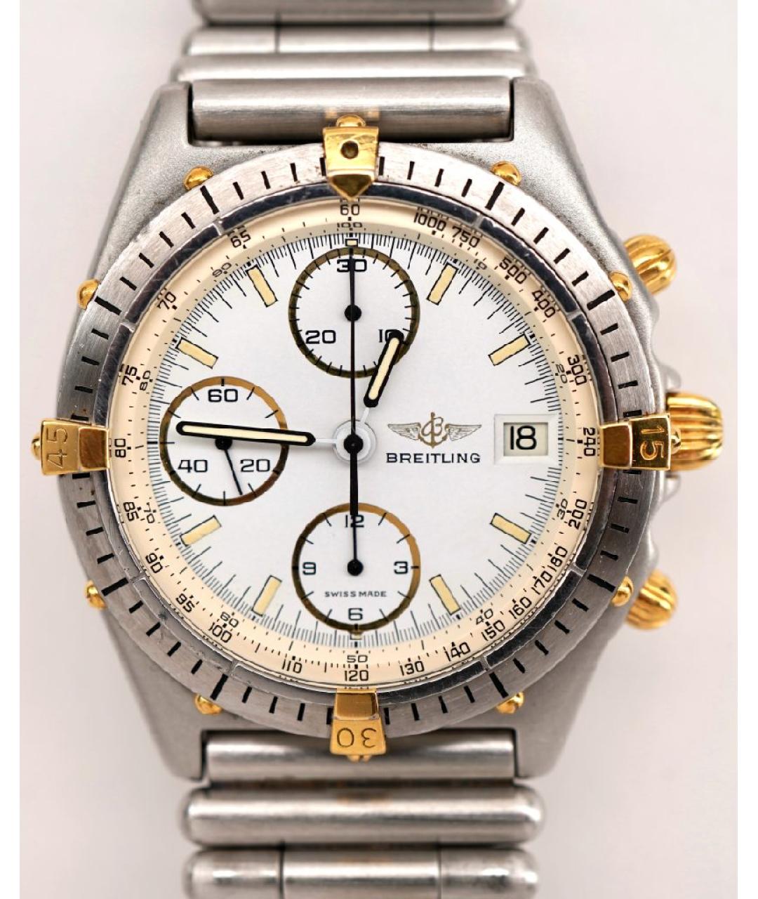 BREITLING Белые стальные часы, фото 6