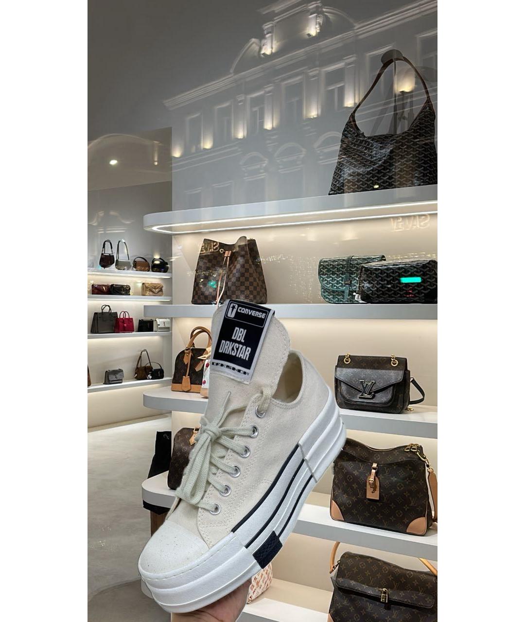 RICK OWENS DRKSHDW Белые кеды, фото 5