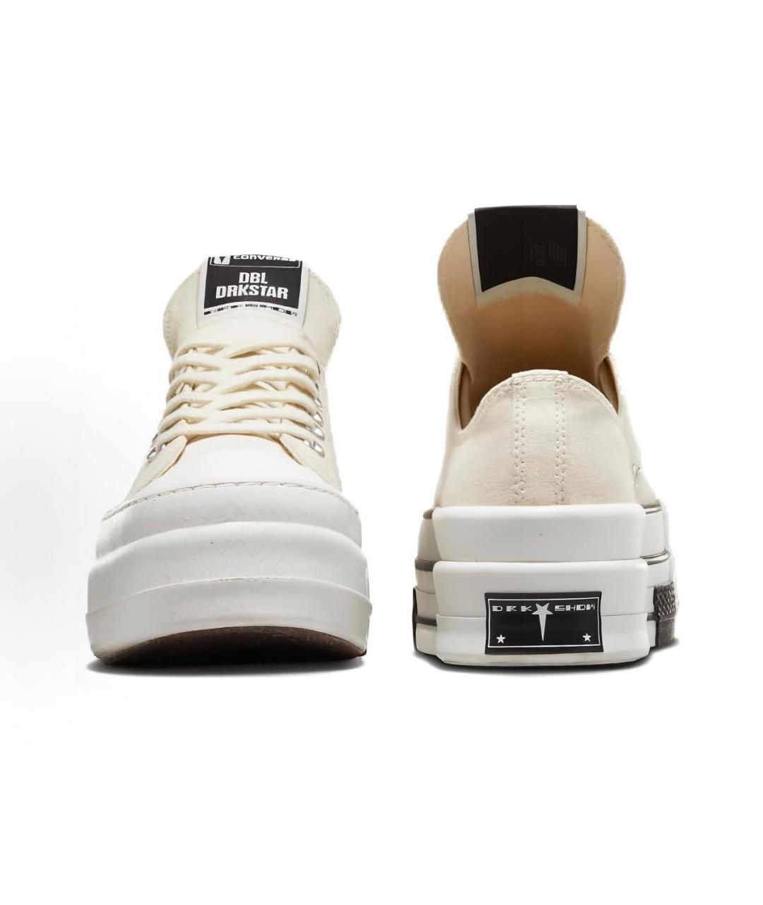 RICK OWENS DRKSHDW Белые кеды, фото 4