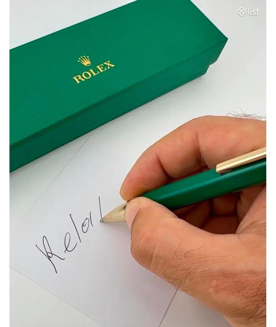 ROLEX Зеленая шариковая ручка, фото 2