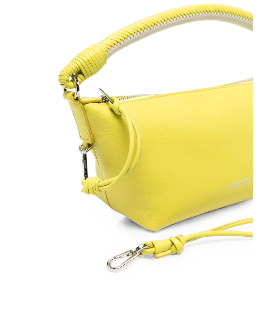 LOEWE Желтая кожаная сумка через плечо, фото 3