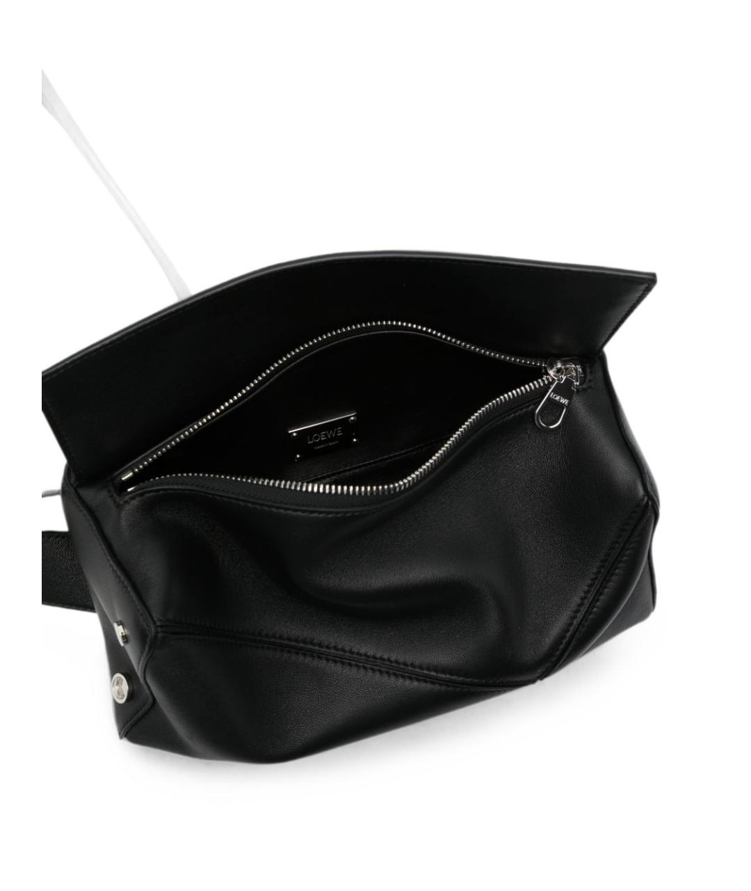 LOEWE Черная кожаная сумка на плечо, фото 4