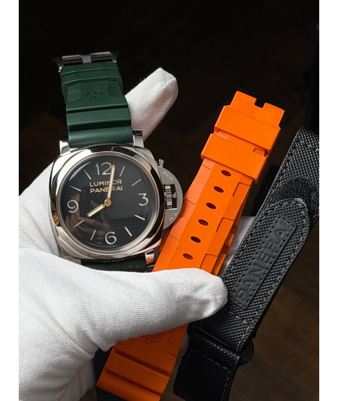 PANERAI Черные часы, фото 2