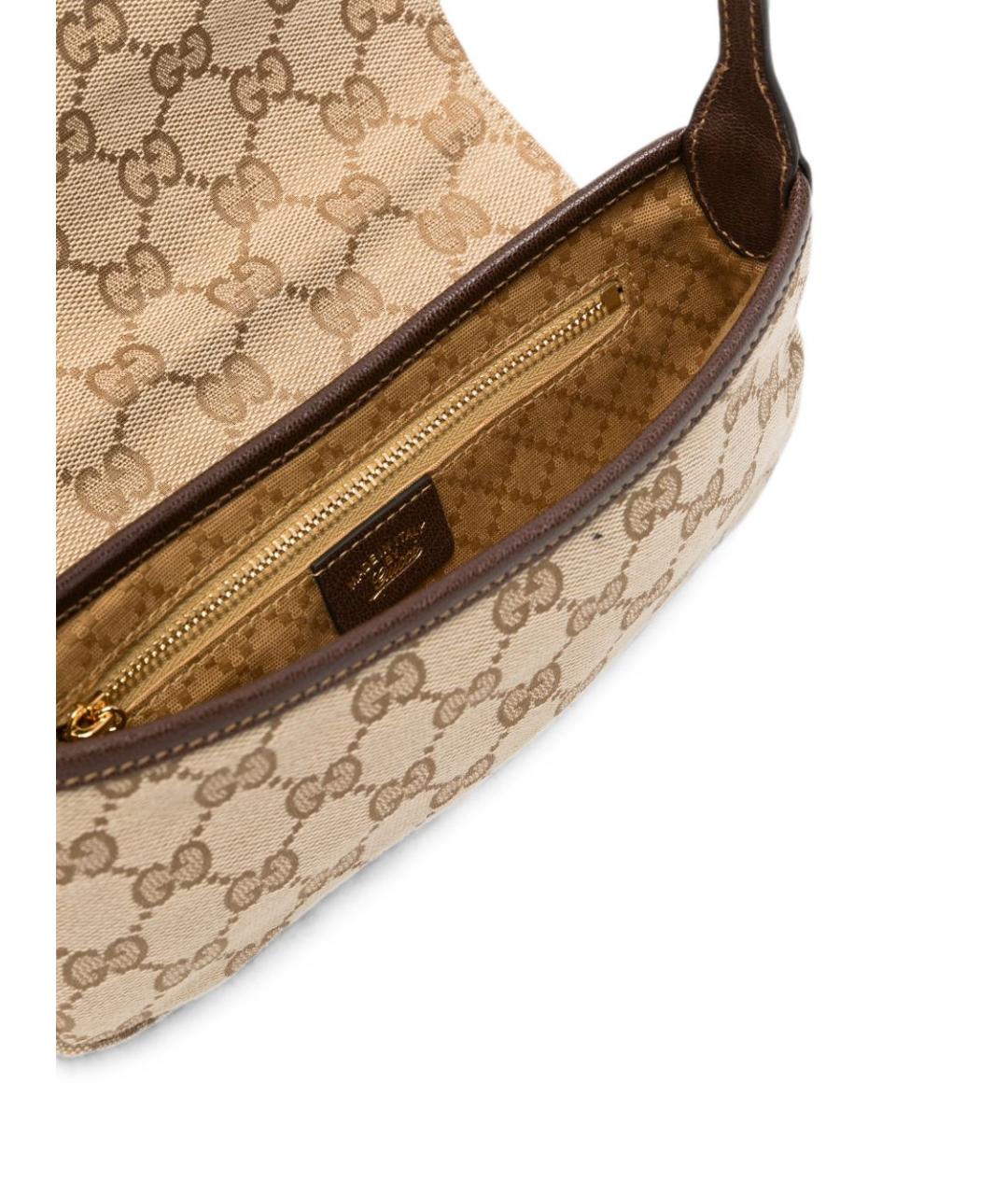 GUCCI Бежевая канва сумка через плечо, фото 2
