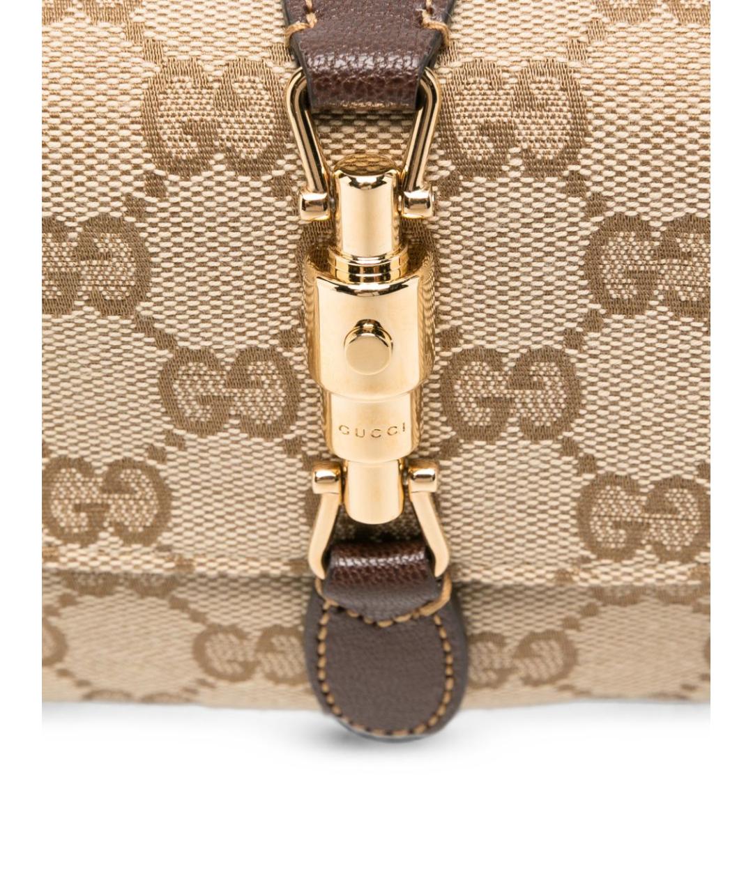 GUCCI Бежевая канва сумка через плечо, фото 4
