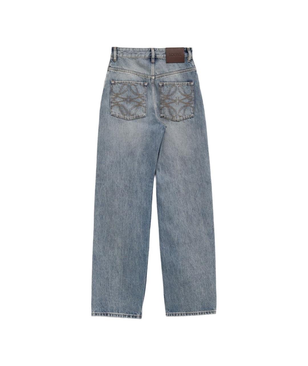 LOEWE Синие прямые джинсы, фото 3