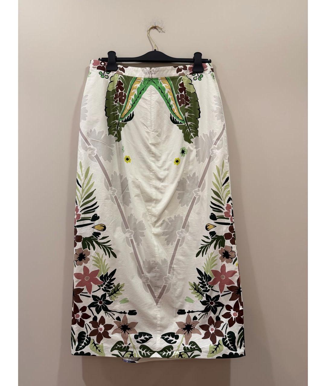 VALENTINO Мульти хлопковая юбка миди, фото 2