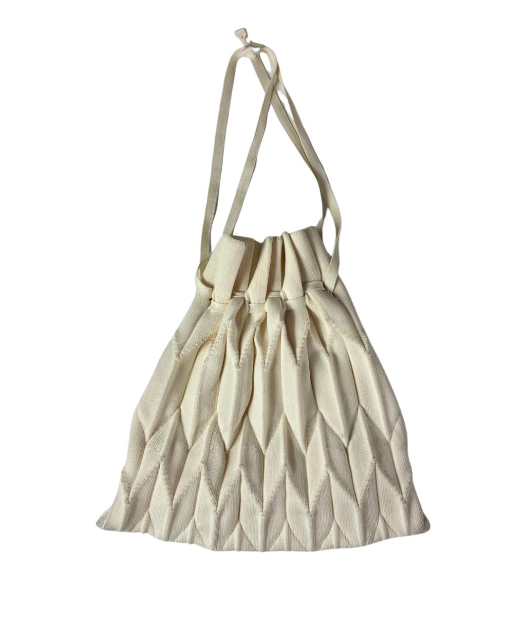ISSEY MIYAKE Бежевая хлопковая сумка тоут, фото 1