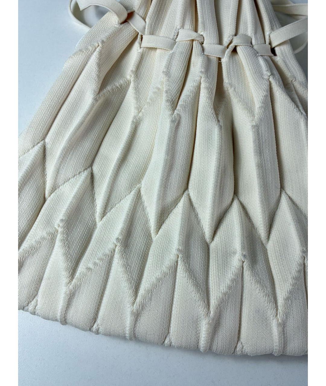 ISSEY MIYAKE Бежевая хлопковая сумка тоут, фото 5