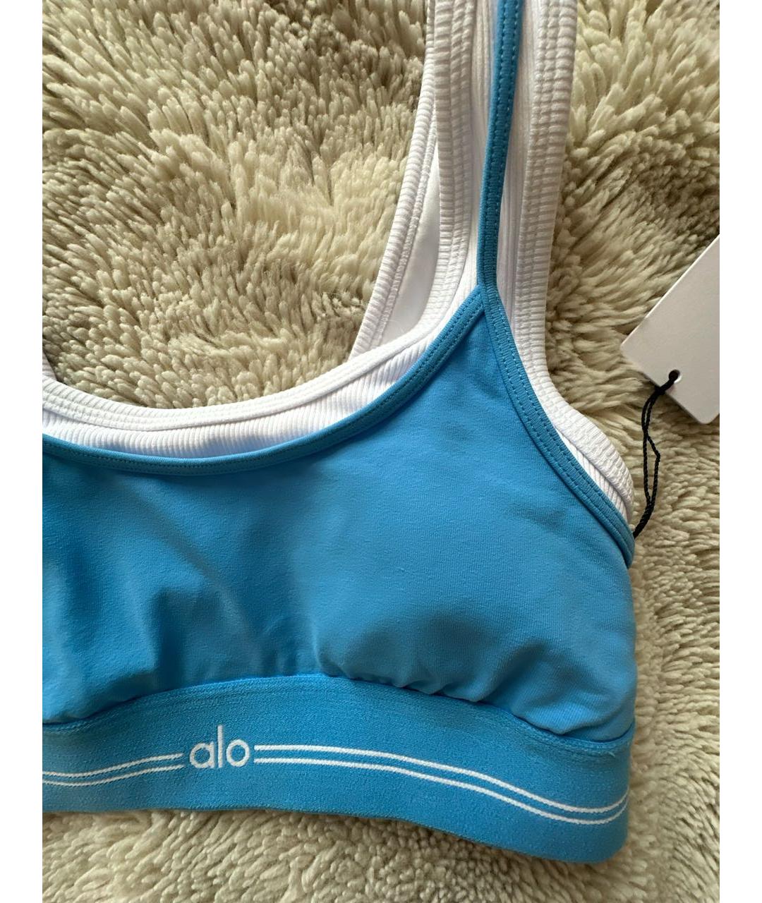 ALO YOGA Голубой полиэстеровый спортивные костюмы, фото 4
