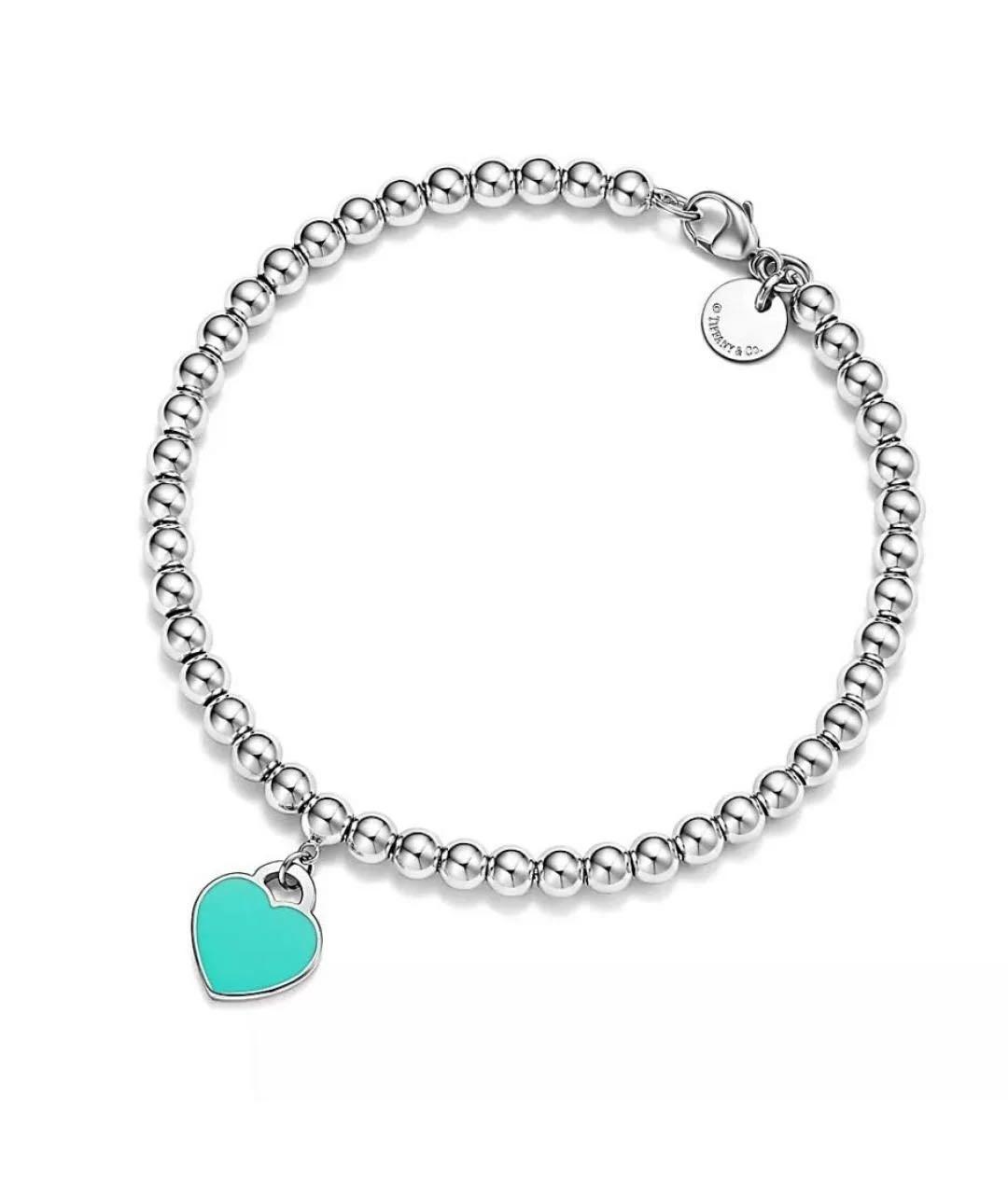 TIFFANY&CO Бирюзовый серебряный браслет, фото 6