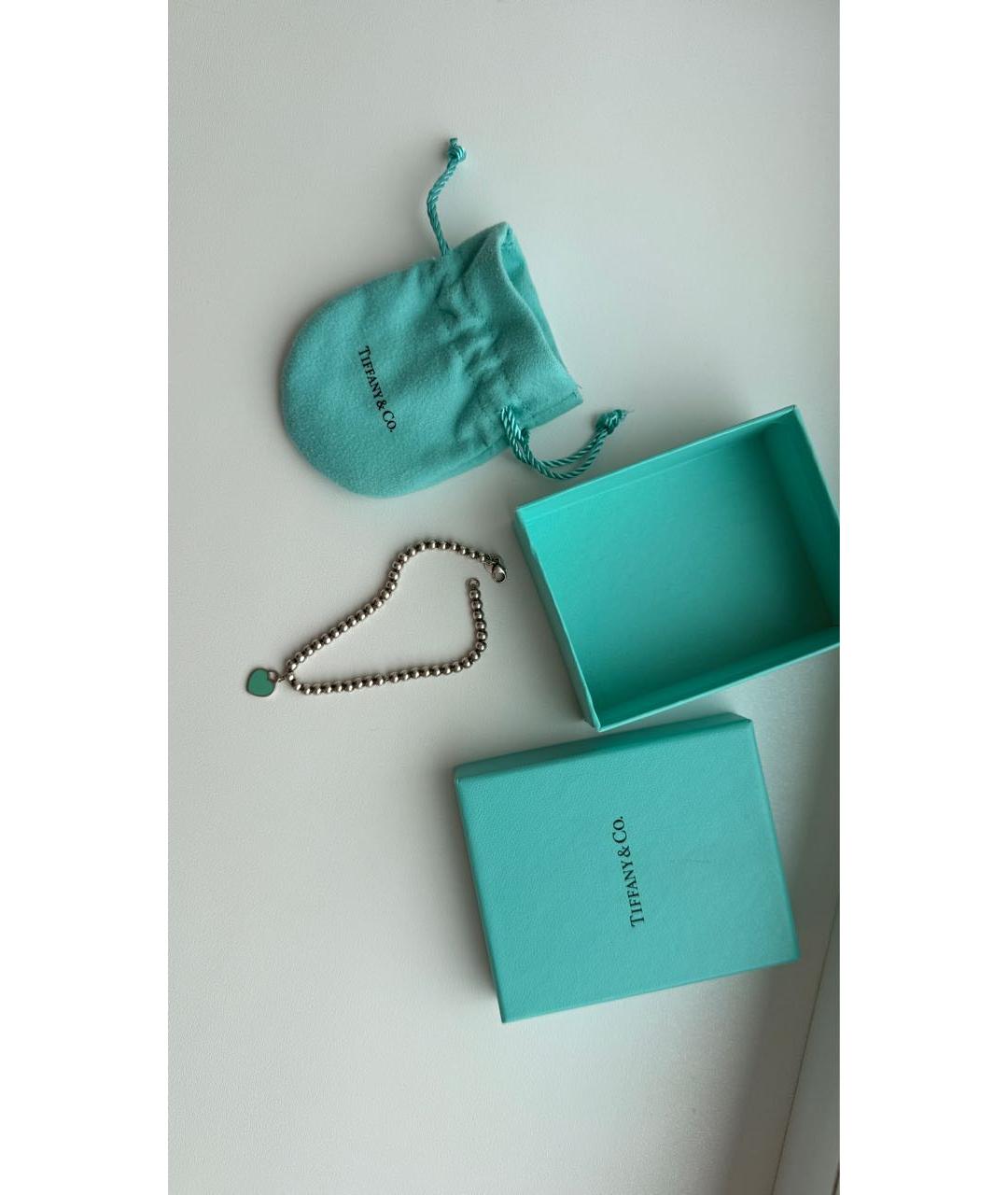 TIFFANY&CO Бирюзовый серебряный браслет, фото 3