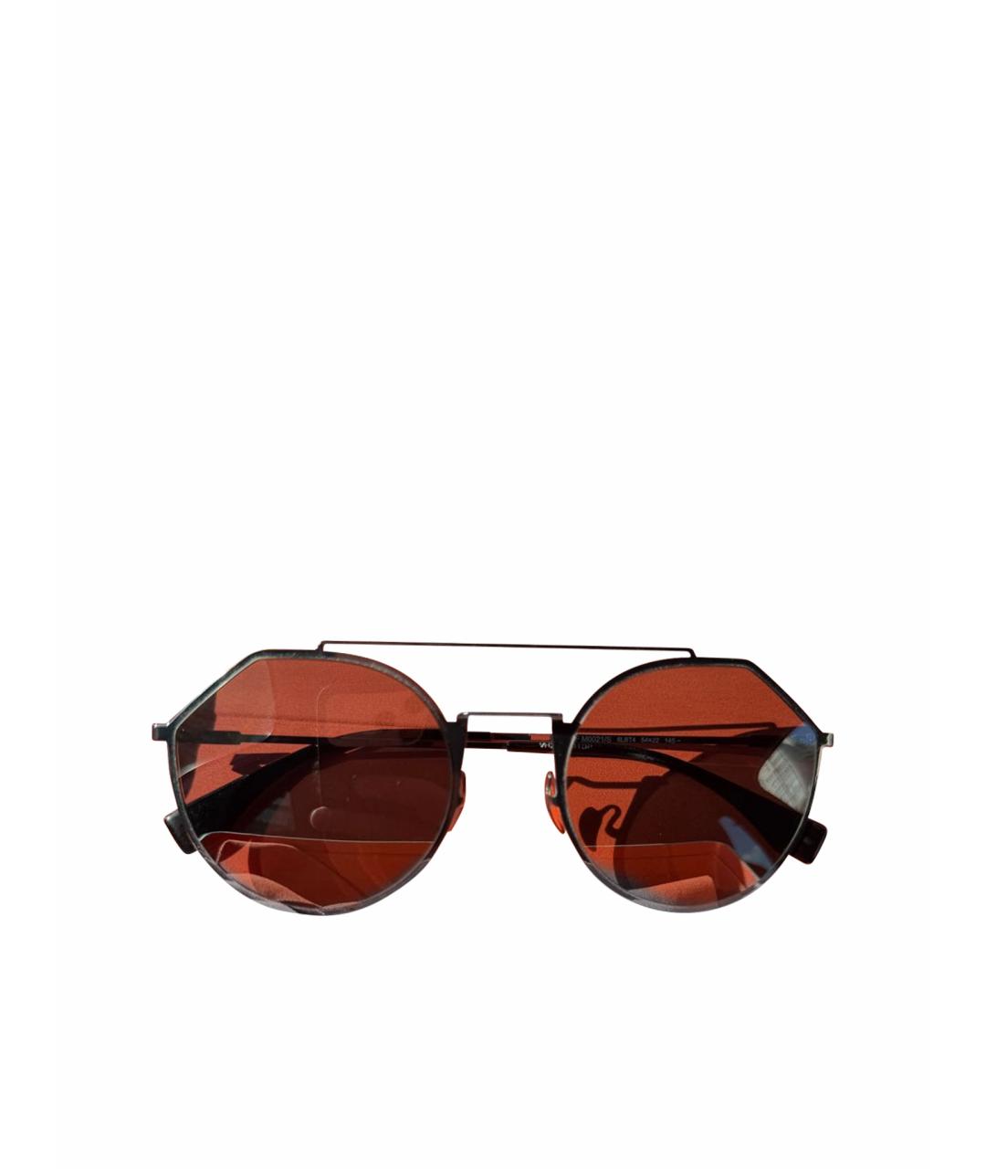 FENDI Серые металлические солнцезащитные очки, фото 1