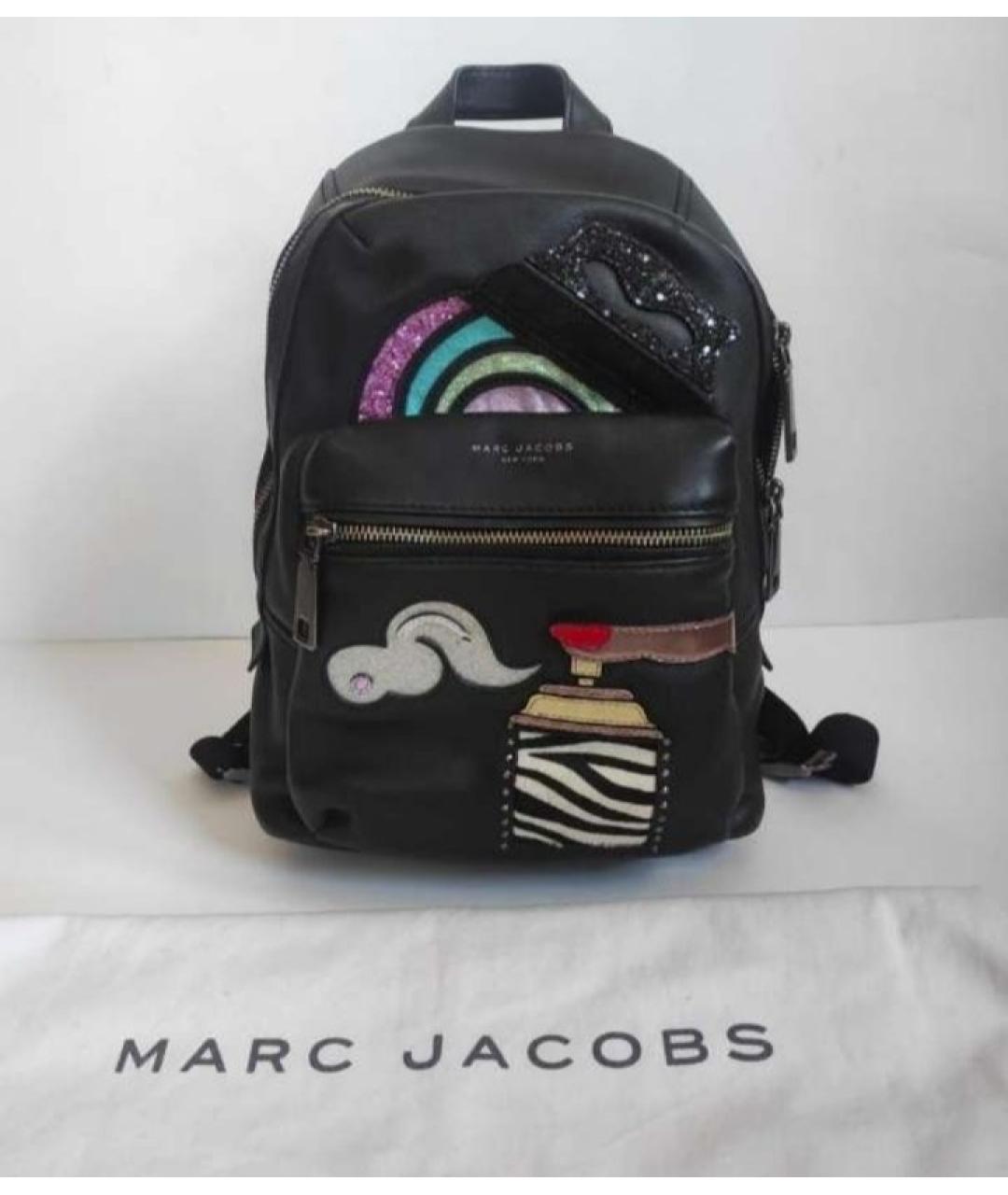 MARC JACOBS Черный кожаный рюкзак, фото 2