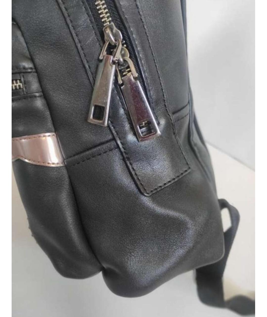 MARC JACOBS Черный кожаный рюкзак, фото 4