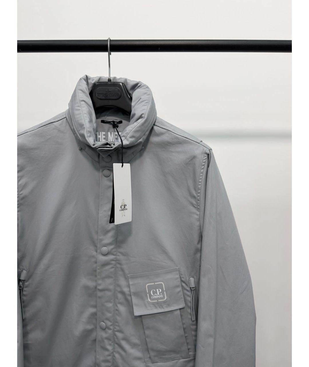CP COMPANY Серая хлопковая куртка, фото 3