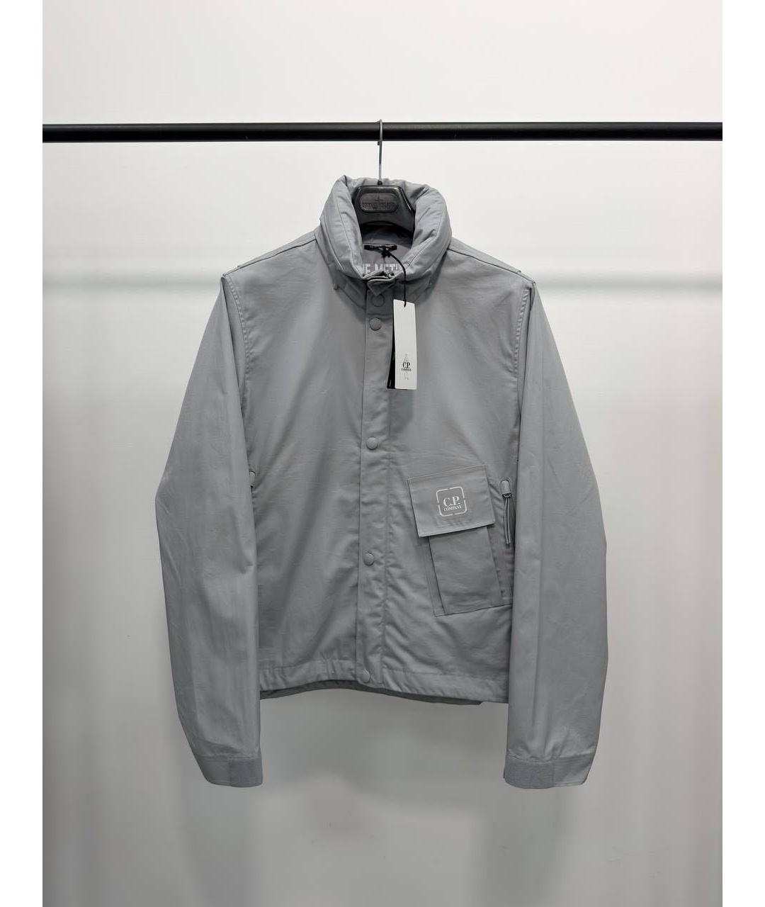 CP COMPANY Серая хлопковая куртка, фото 2
