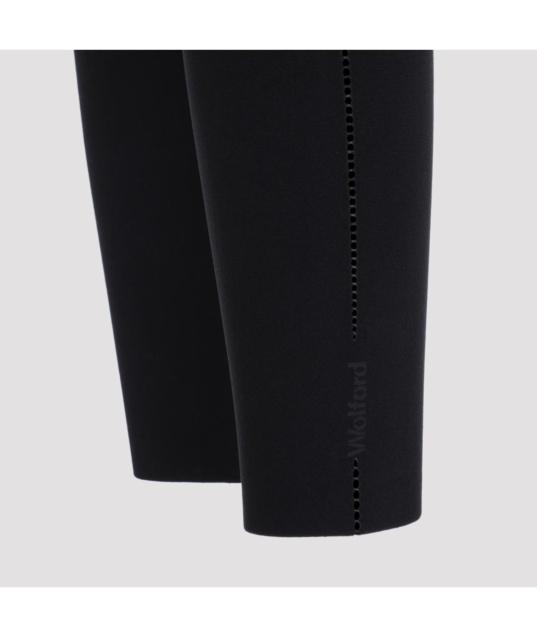 WOLFORD Черные полиамидовые леггинсы и велосипедки, фото 4
