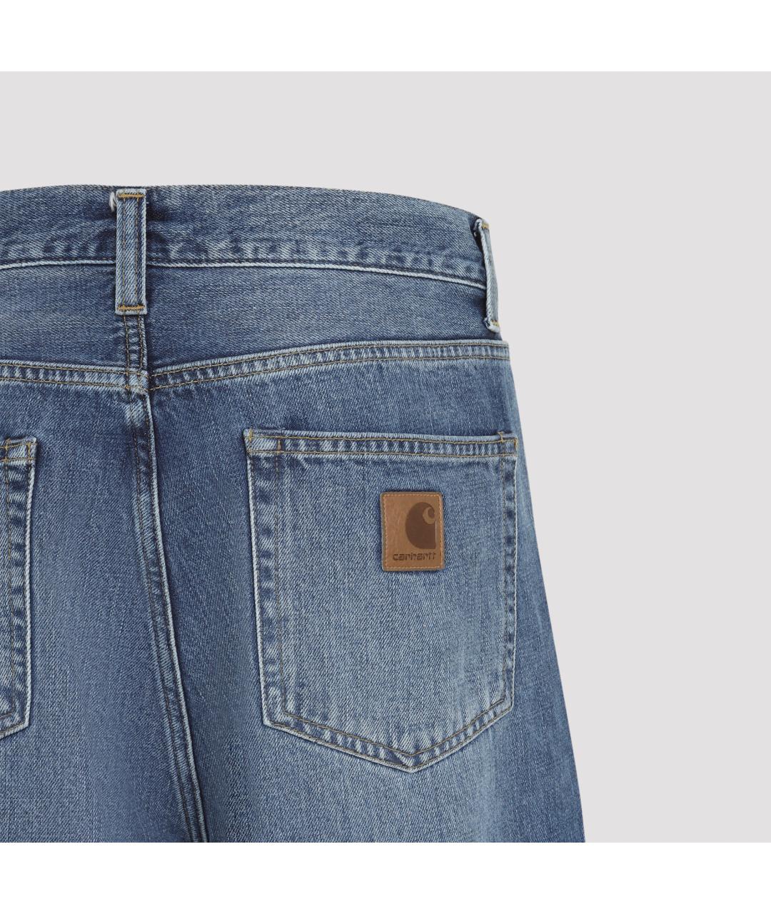 CARHARTT WIP Синие хлопковые повседневные брюки, фото 5