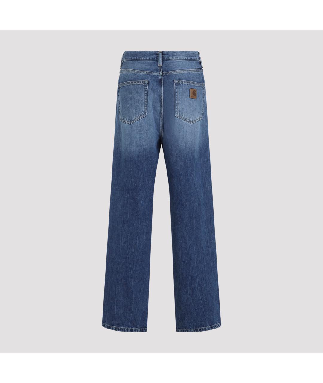 CARHARTT WIP Синие хлопковые повседневные брюки, фото 4