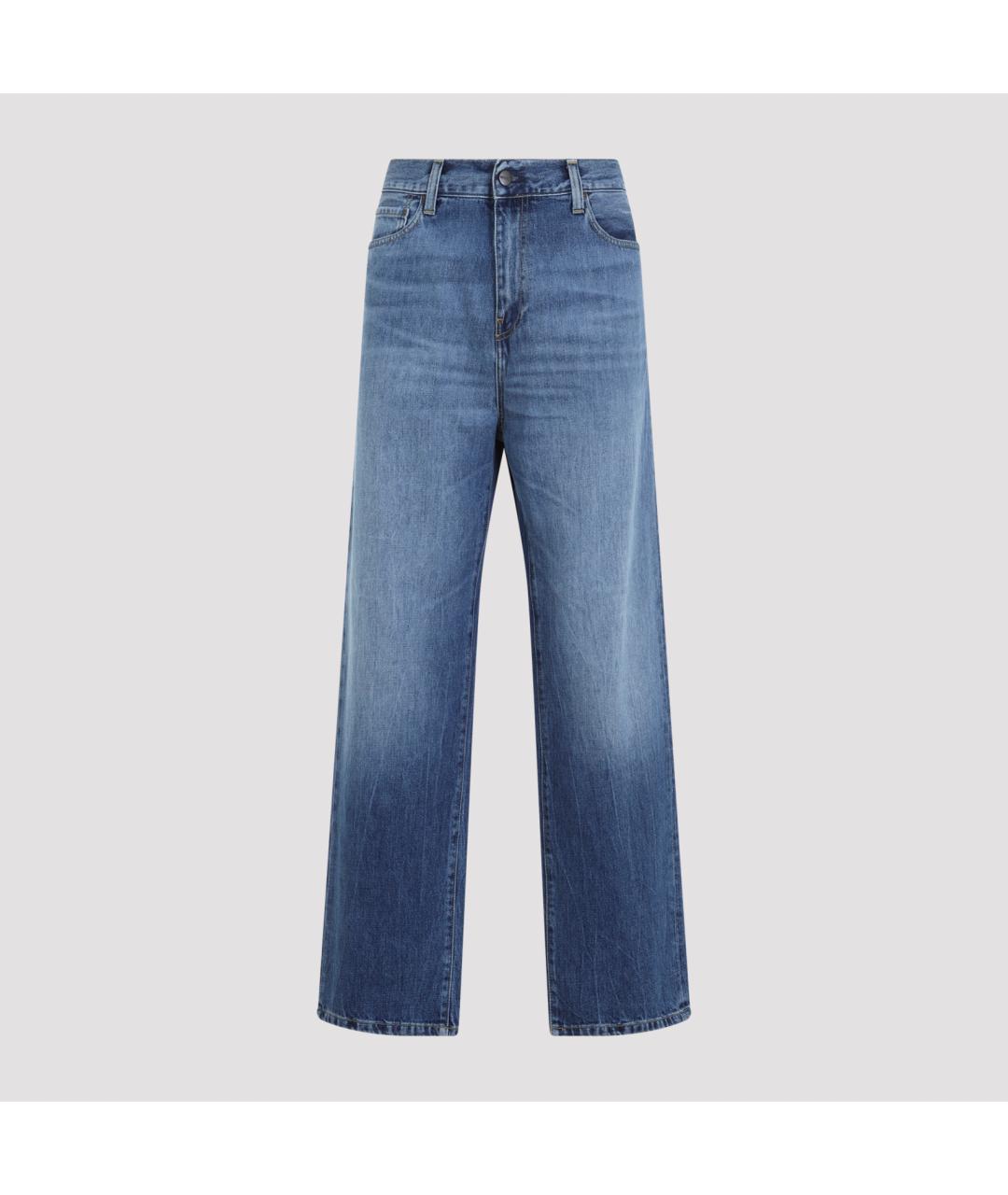 CARHARTT WIP Синие хлопковые повседневные брюки, фото 2