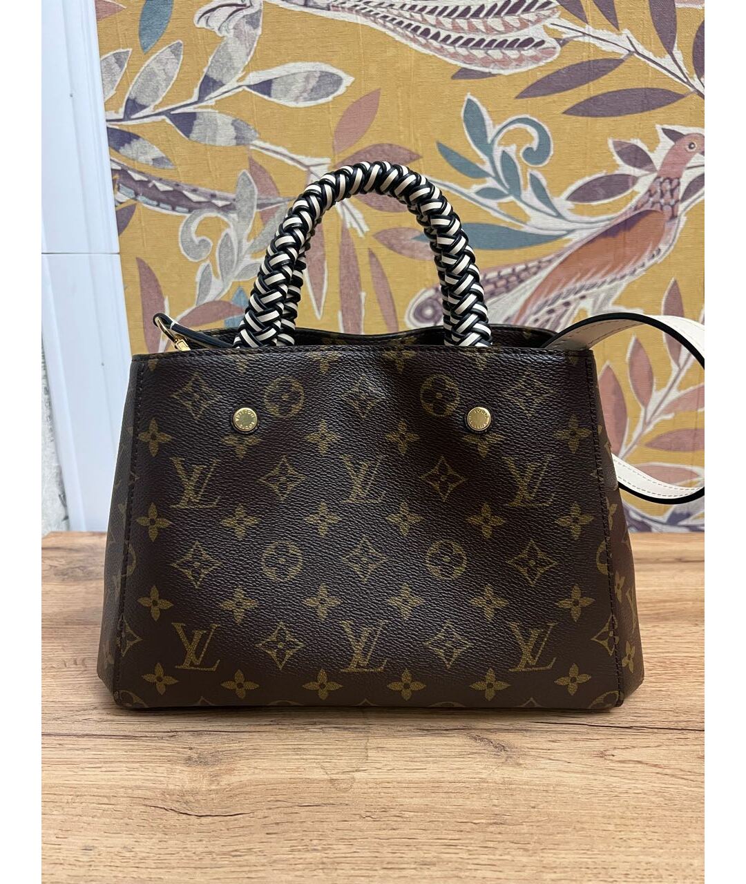 LOUIS VUITTON Коричневая сумка с короткими ручками, фото 7