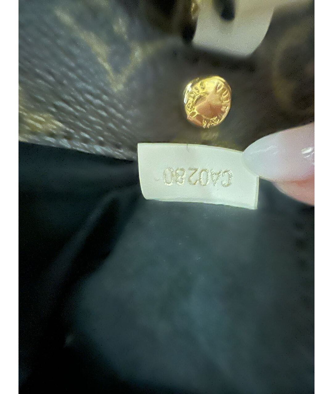 LOUIS VUITTON Коричневая сумка с короткими ручками, фото 5