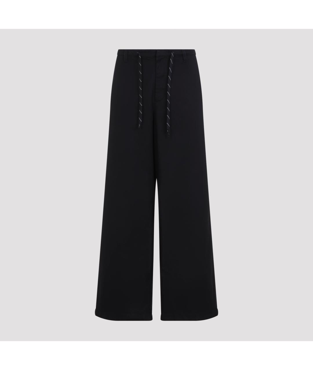 BALENCIAGA Черные хлопковые повседневные брюки, фото 3
