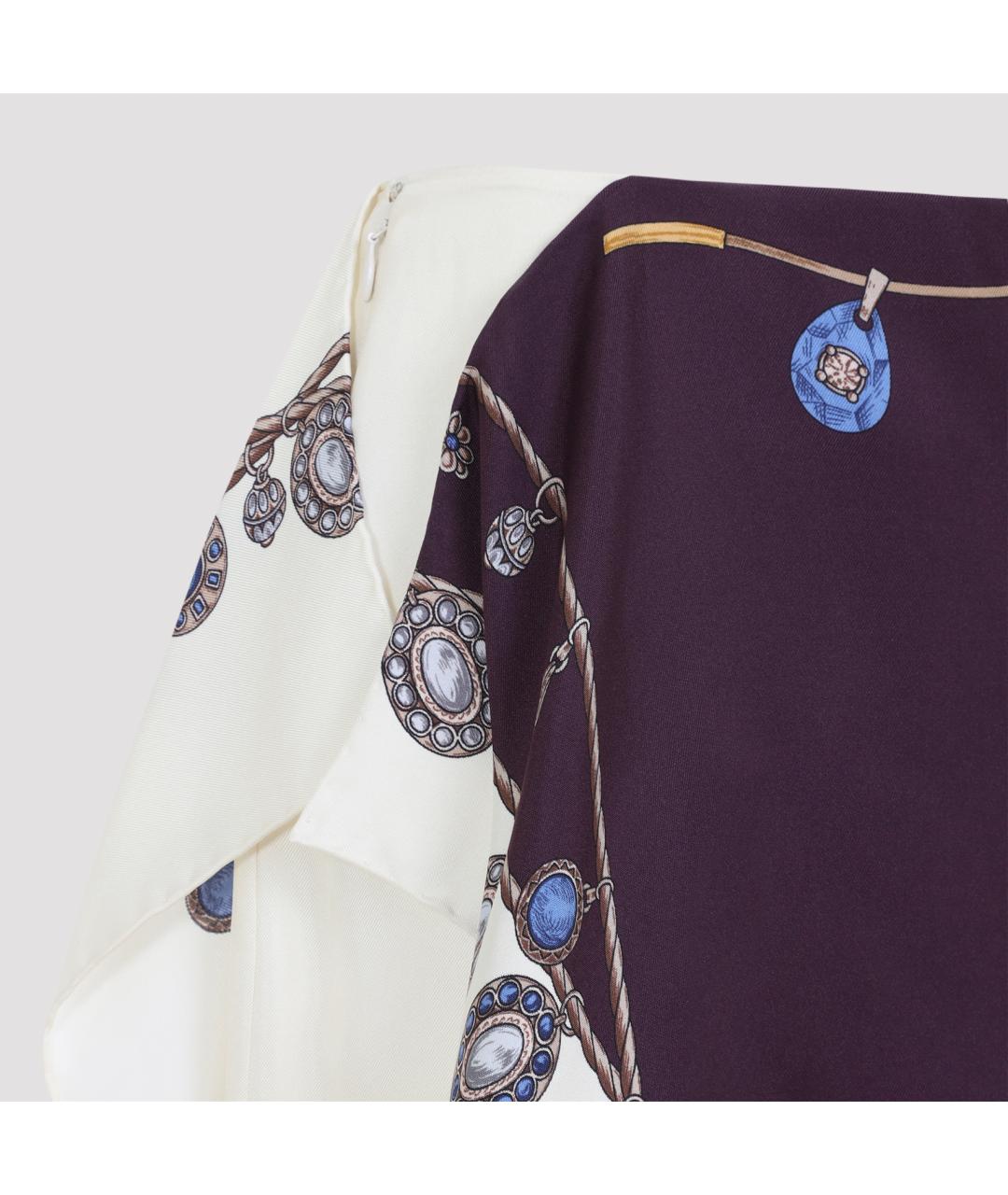 VERSACE Мульти шелковая юбка мини, фото 4