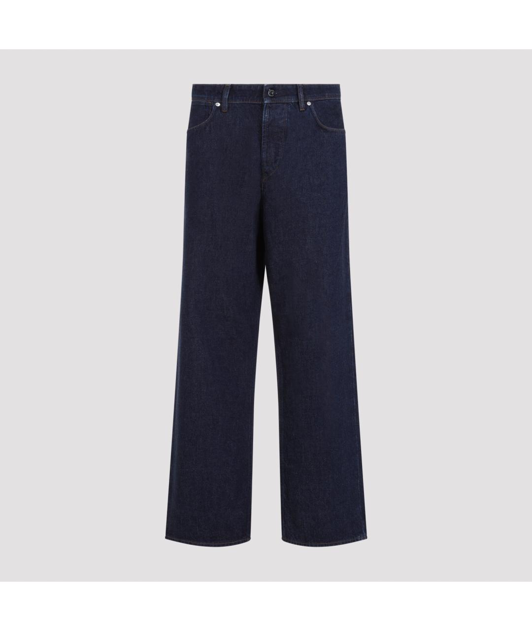 STONE ISLAND Синие хлопковые повседневные брюки, фото 3