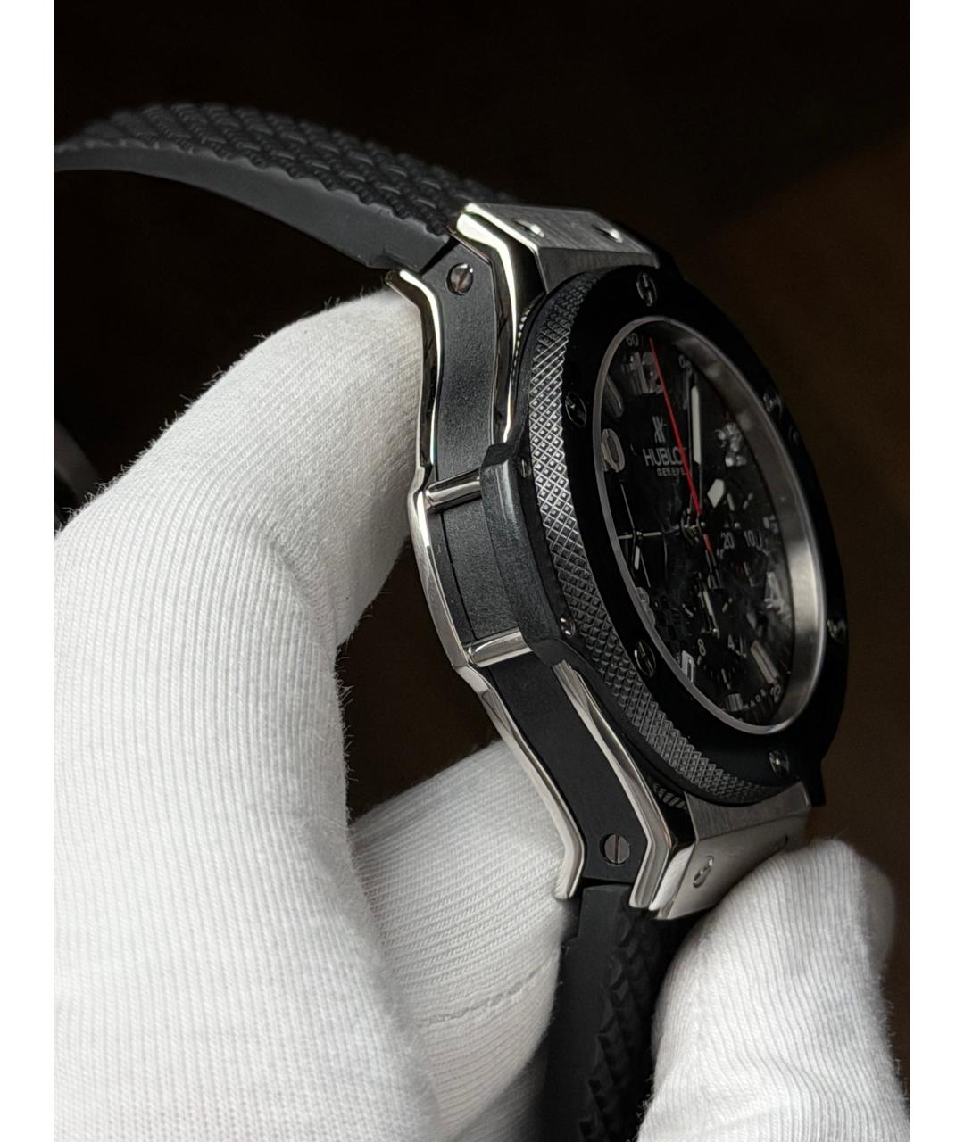 HUBLOT Черные керамические часы, фото 5