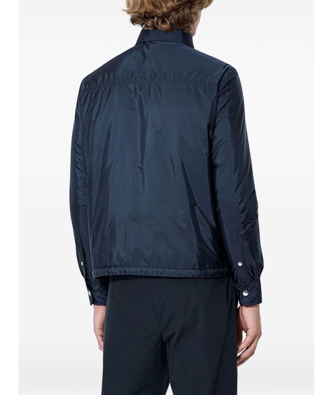 MONCLER Синяя полиамидовая куртка, фото 2