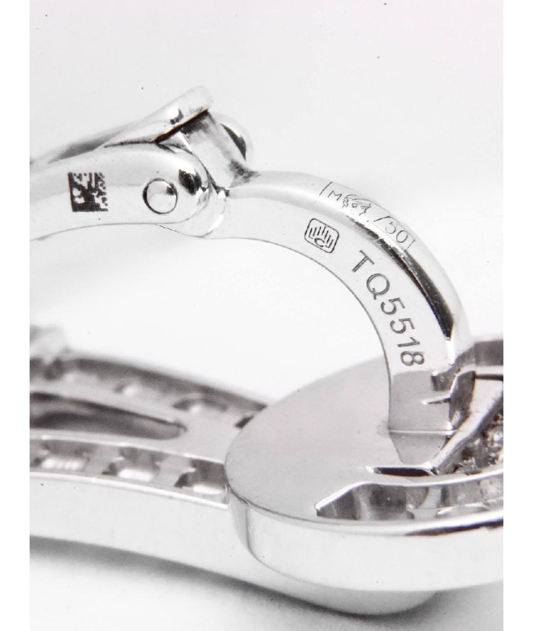 CARTIER Белые серьги из белого золота, фото 3
