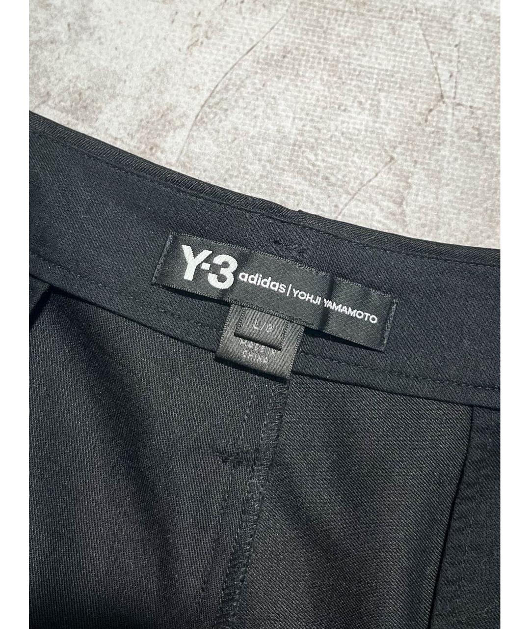YOHJI YAMAMOTO Черные шерстяные шорты, фото 3