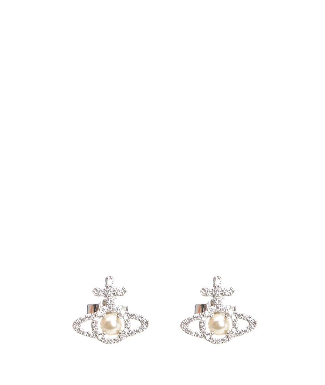 VIVIENNE WESTWOOD Серебряные металлические серьги, фото 1