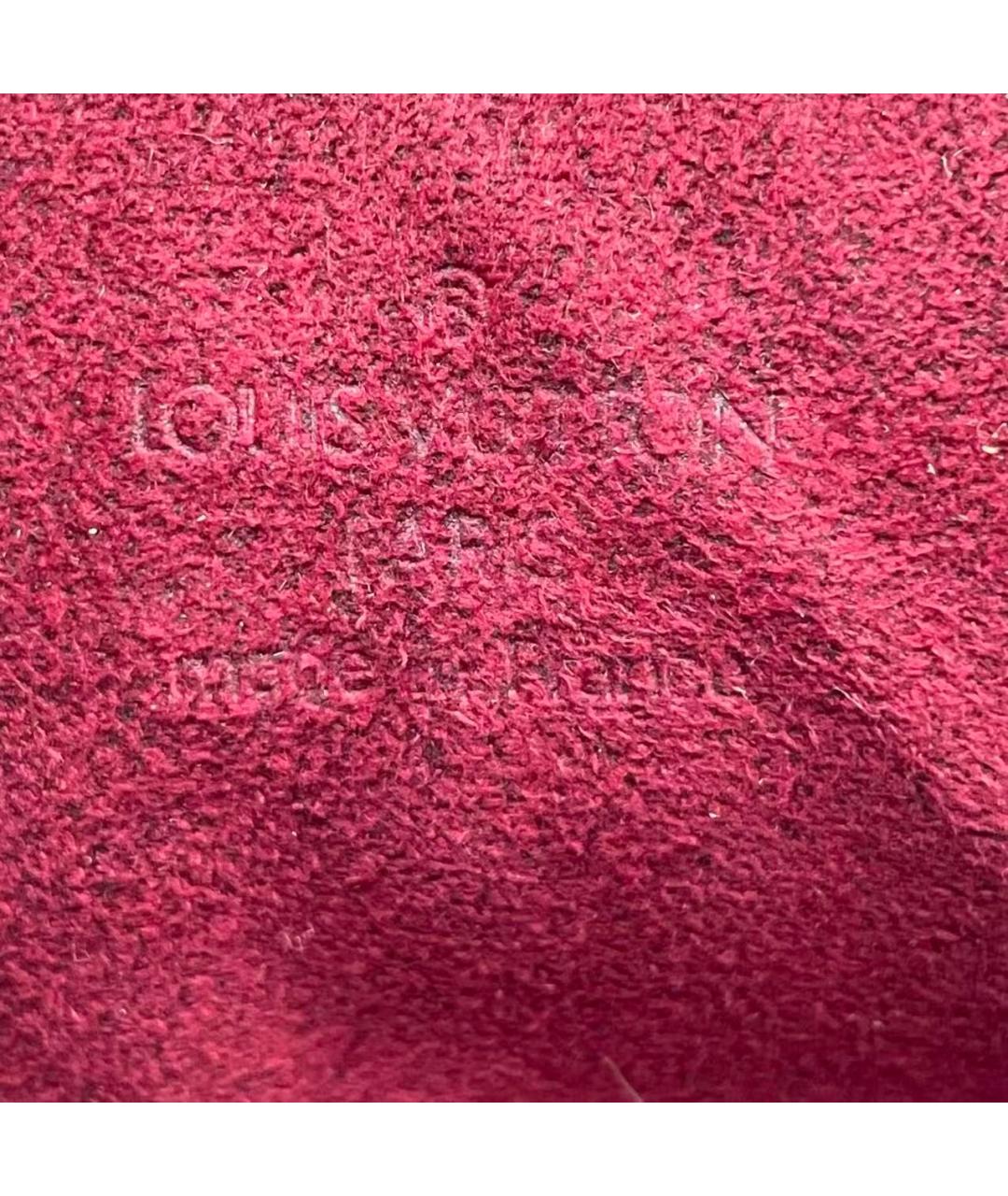LOUIS VUITTON Белая кожаная сумка с короткими ручками, фото 5
