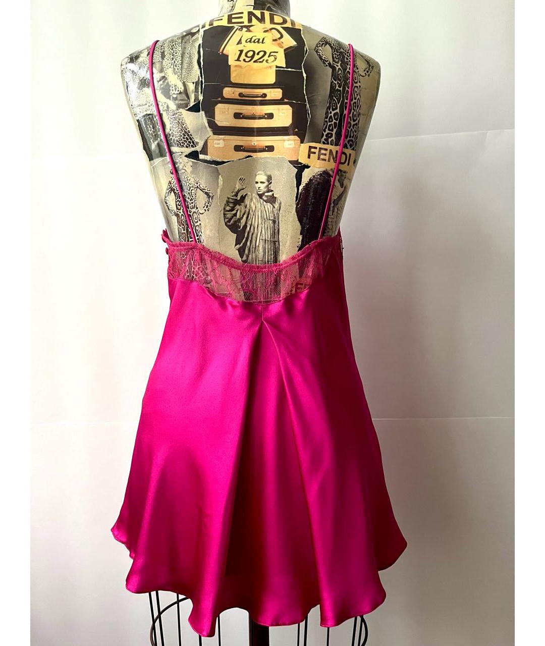 CHRISTIAN DIOR Фуксия шелковая блузы, фото 2