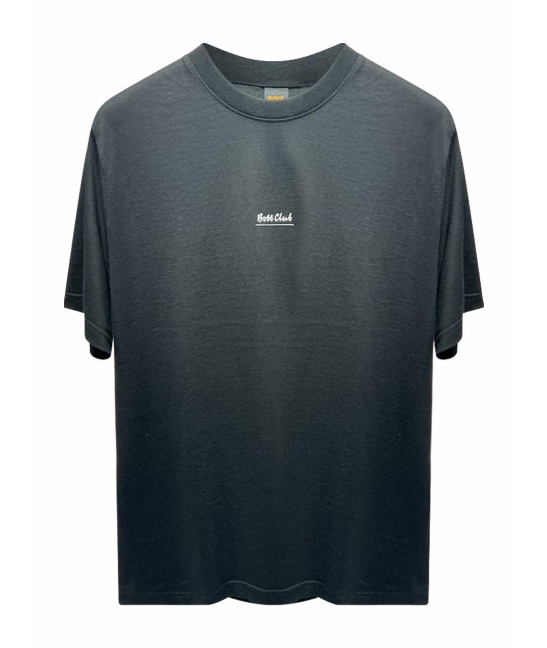 HUGO BOSS Черная хлопковая футболка, фото 1